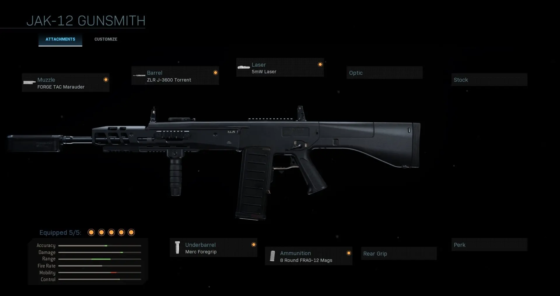 JAK-12 Warzone loadout