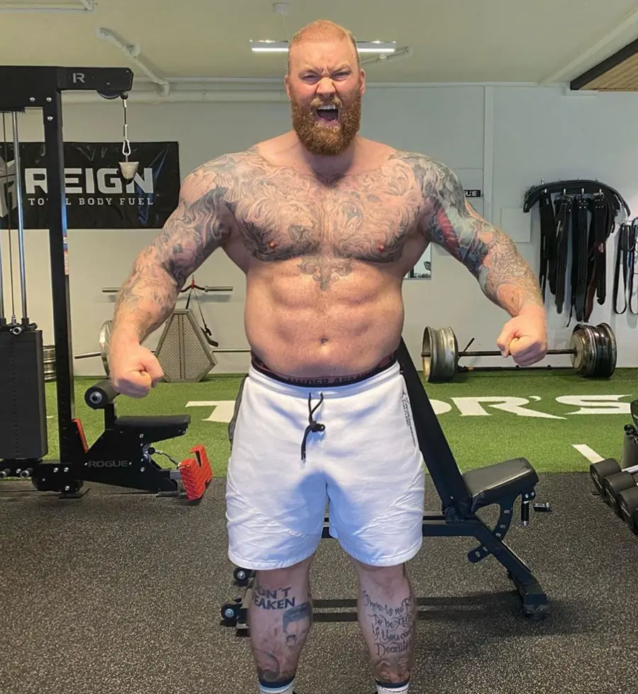 Hafthor Bjornsson boxing