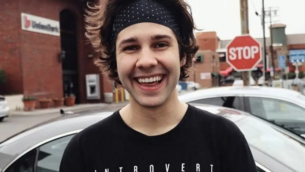 David Dobrik smiling