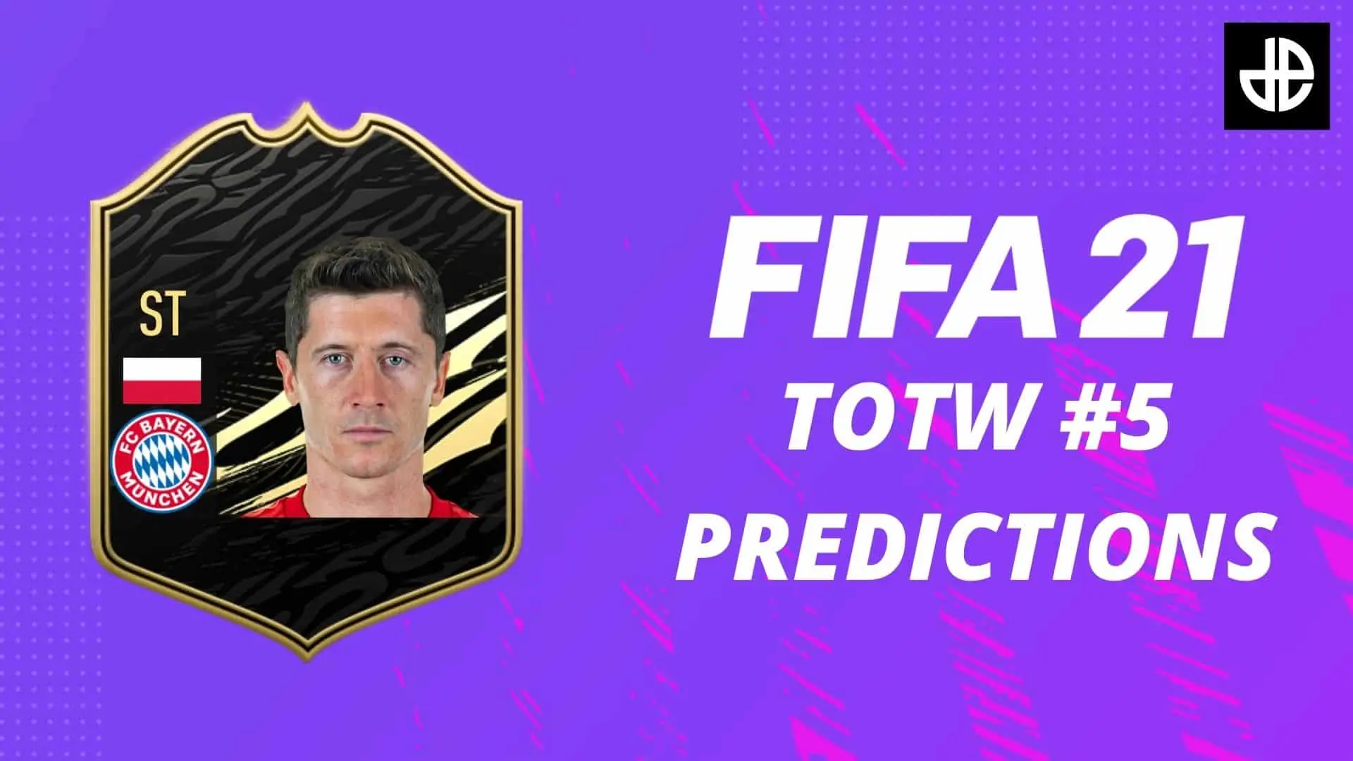 Robert Lewandowski TOTW card fifa 21