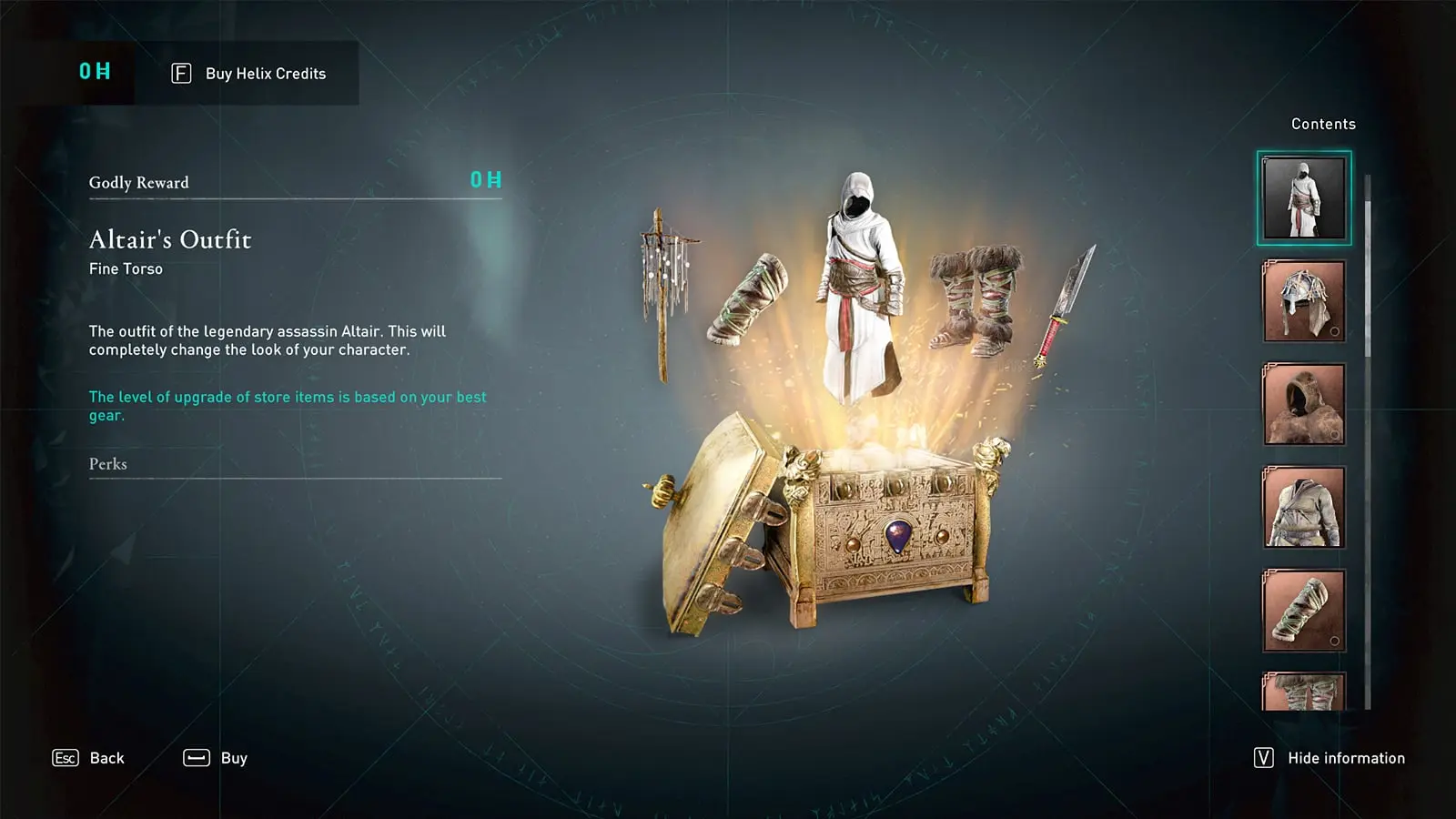 Altair Godly Reward Assassin's Creed Valhalla