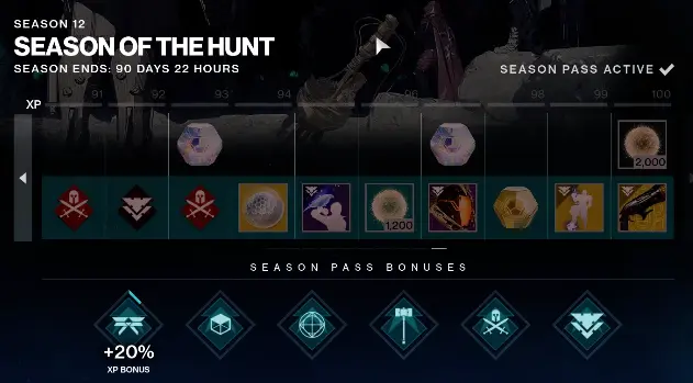 Destiny 2 Season of the Hunt Season Pass