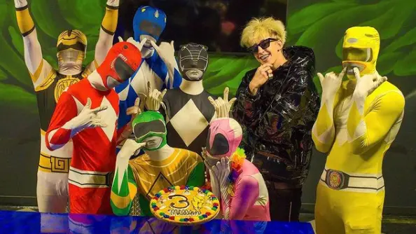 Rangerz House dressed as Power Rangers