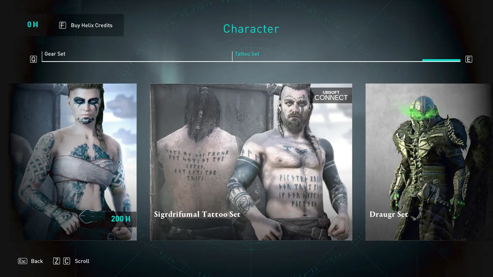 Store image showing the Valhalla Sigrdrifrumal Tattoo Set