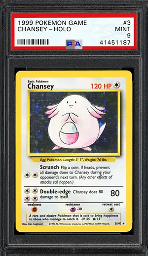 chansey psa card