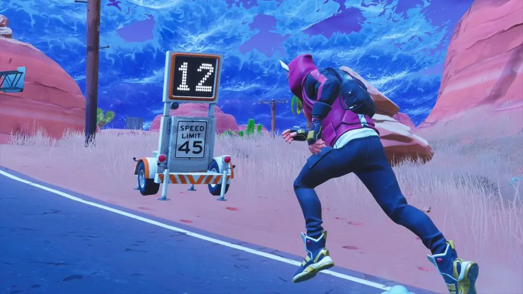 Fortnite character running