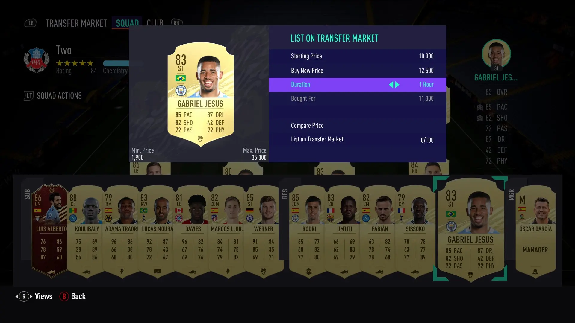 FIFA 21 jesus trading