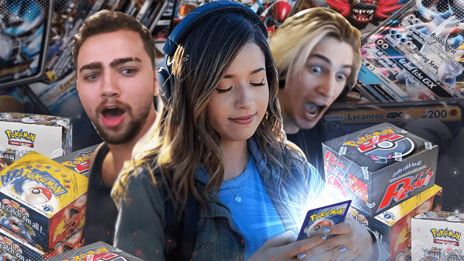 Pokimane xQc Pokemon trading cards stream Twitch