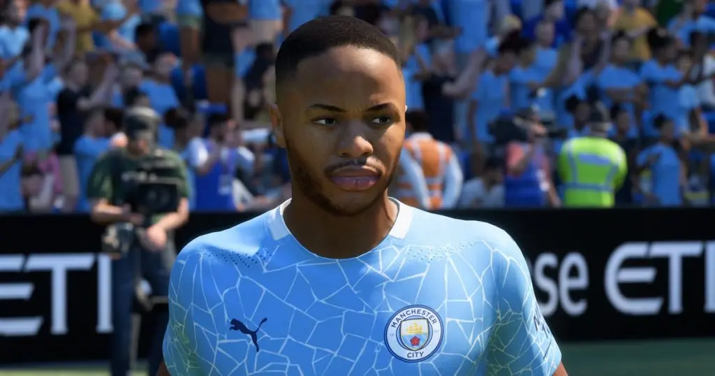 Raheem Sterling in FIFA 21.