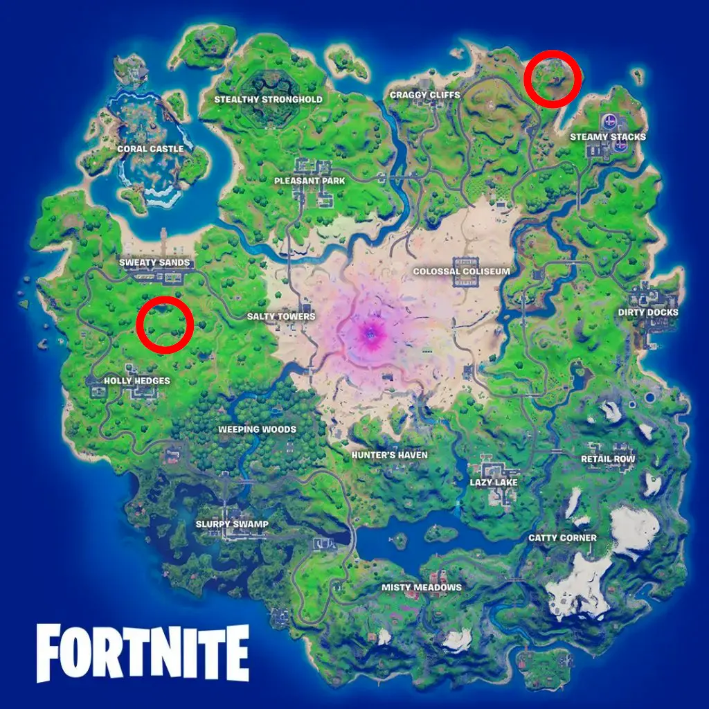 fortnite blaze map locations