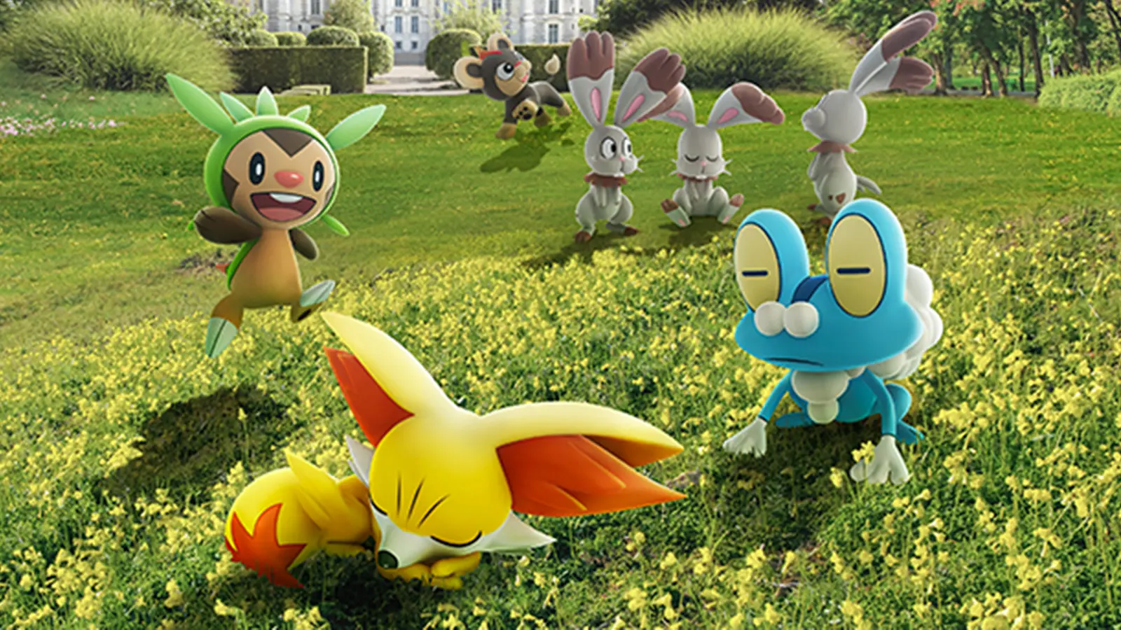 Kalos region starters Chespin, Fennkin and Froakie