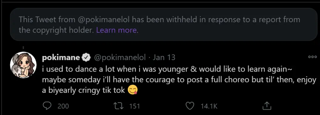 Pokimane Twitter