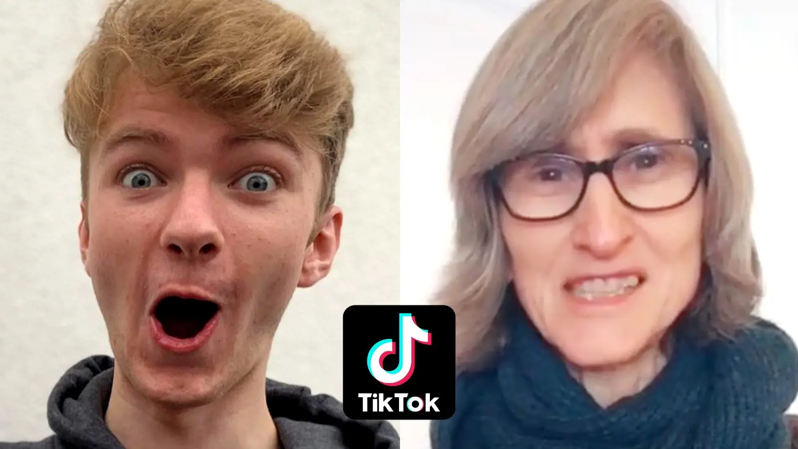 Tommyinnit alongside ThatVeganTeacher with the TikTok logo