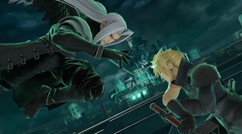 Sephiroth attacks Cloud