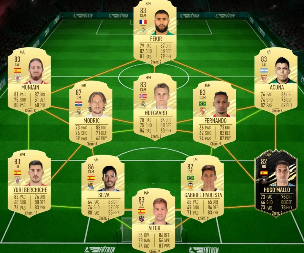 Fernando Hierro "Galácticos" SBC solution.