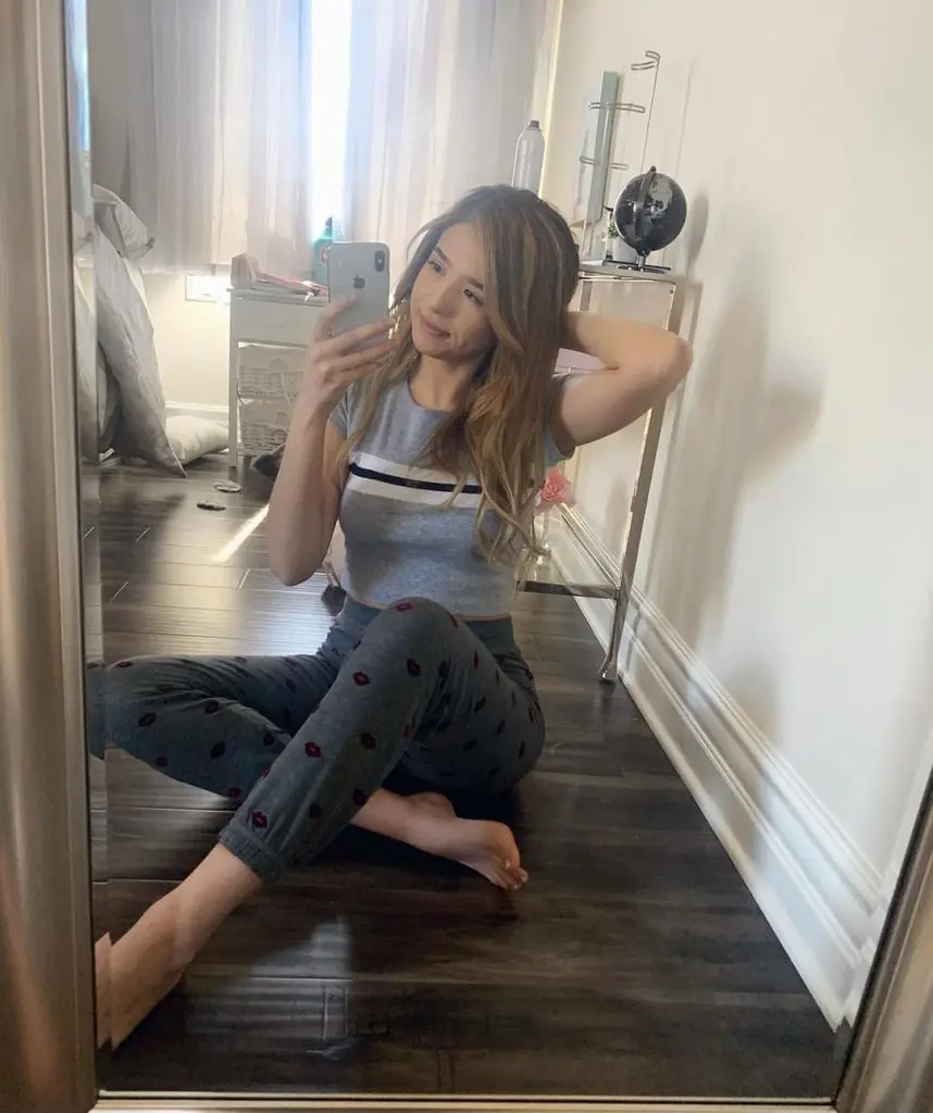 Pokimane poses for the camera