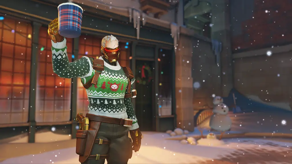 Soldier 76 ugly sweater skin