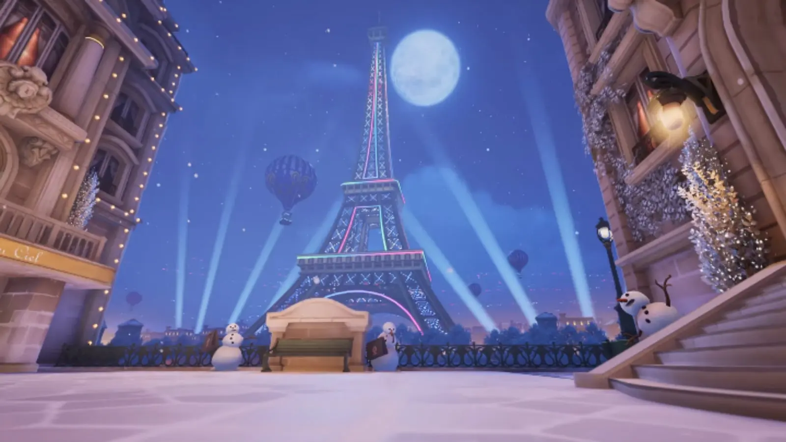 Paris map with Winter Wonderland redesign