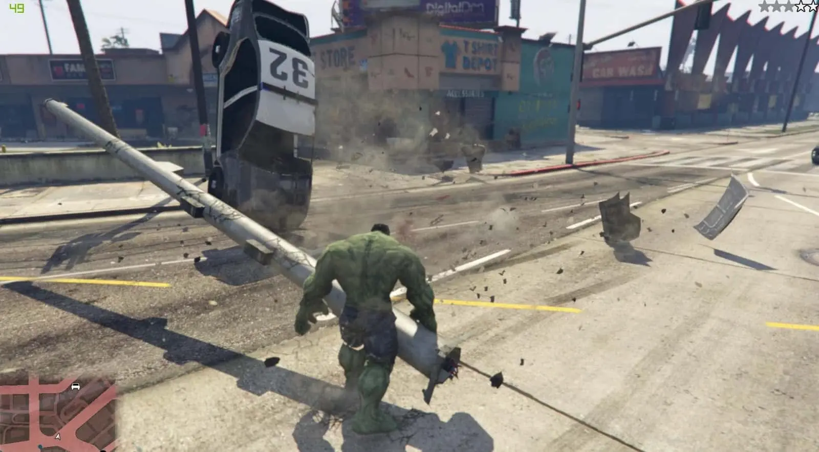 hulk smash mod in gta 5