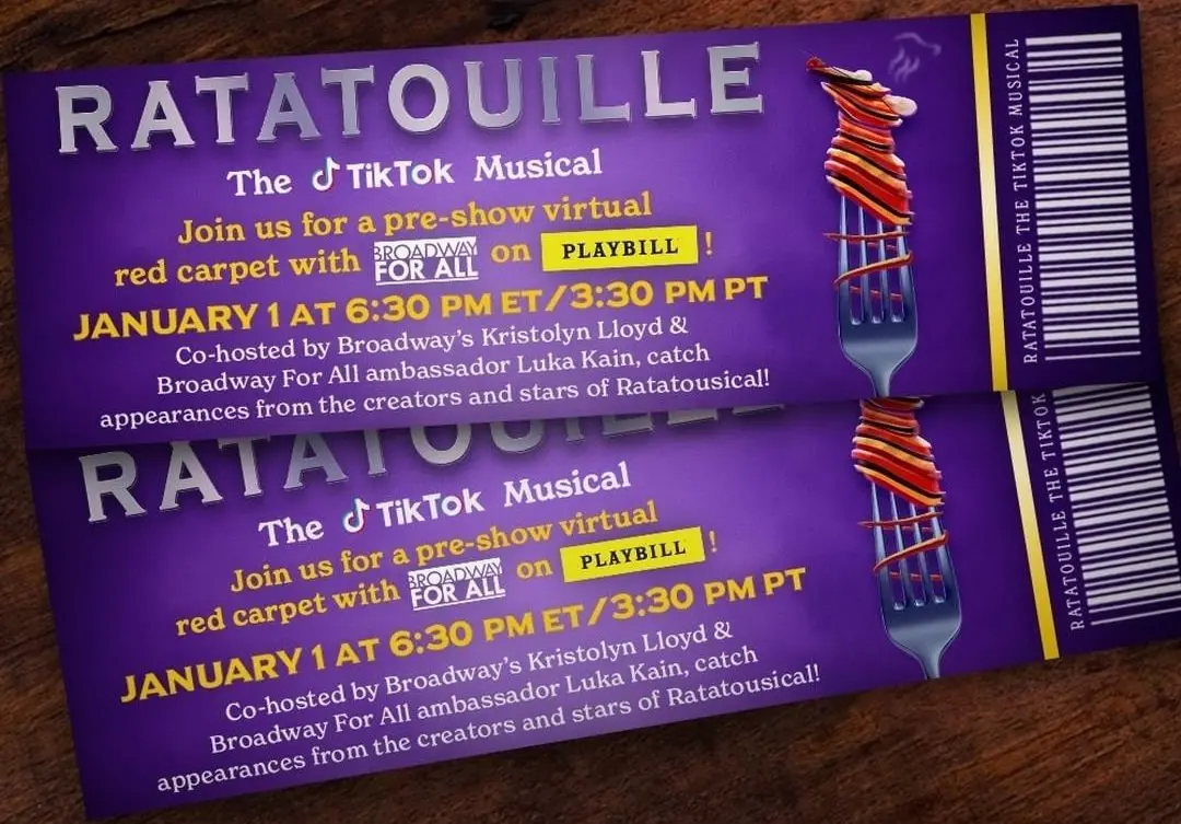 Ratatousical pre show tickets