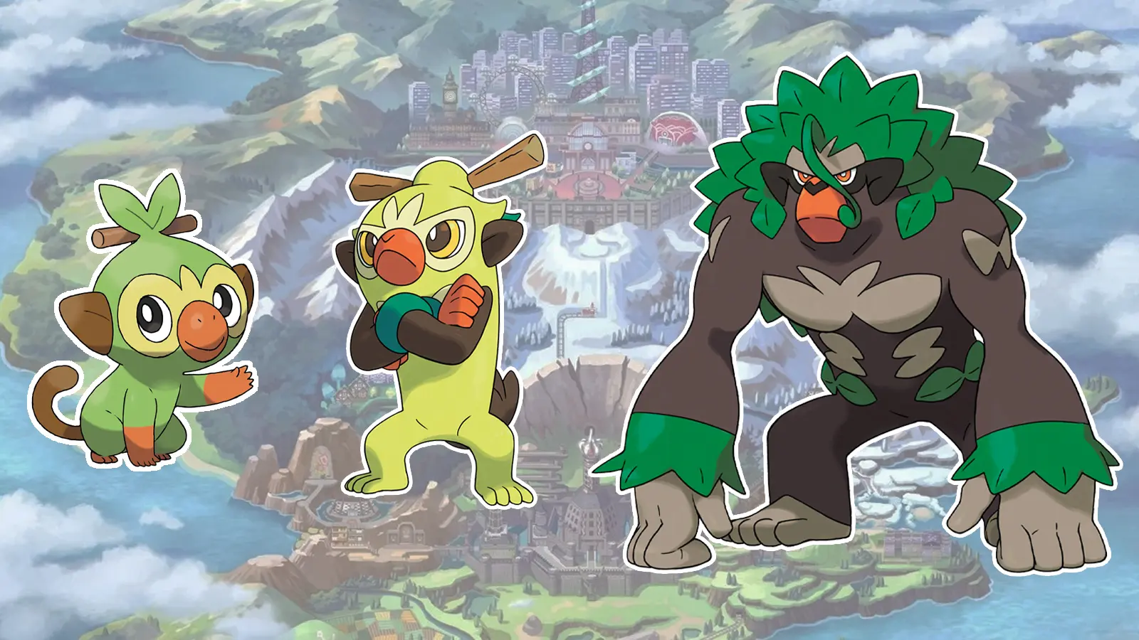 Grookey Thwackey and Rillaboom evolutions