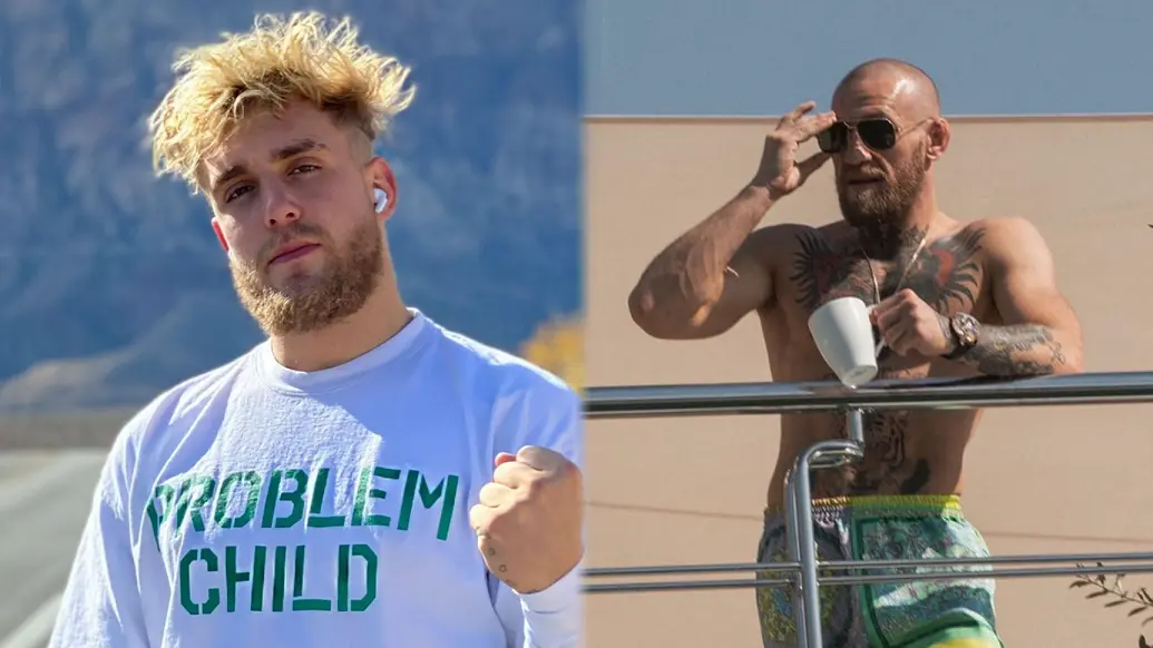 Jake Paul next to Conor McGregor