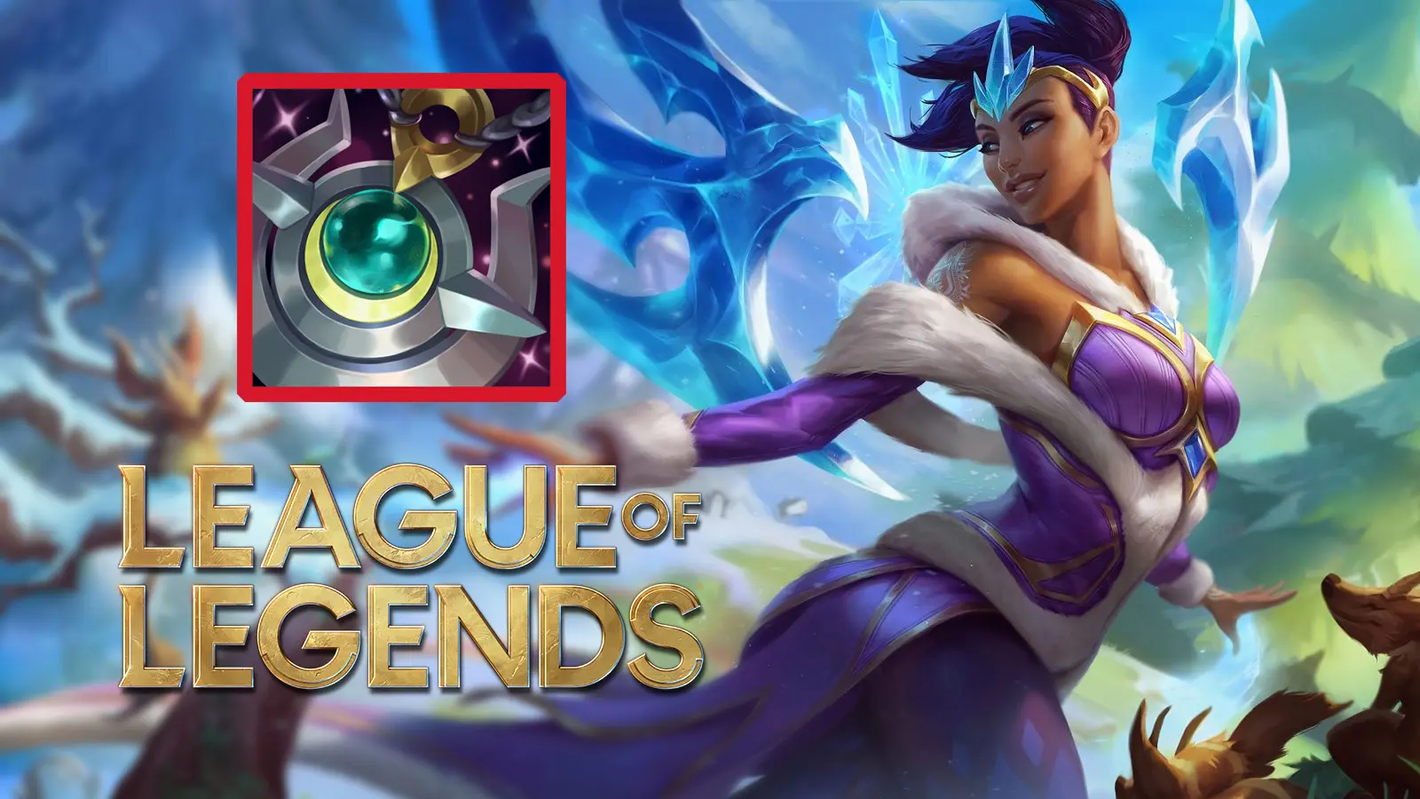 Winter Wonder Karma in League of Legends next to Moonstone Renewer