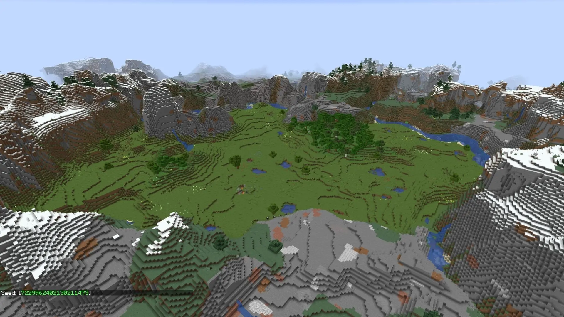 Minecraft mountain biome