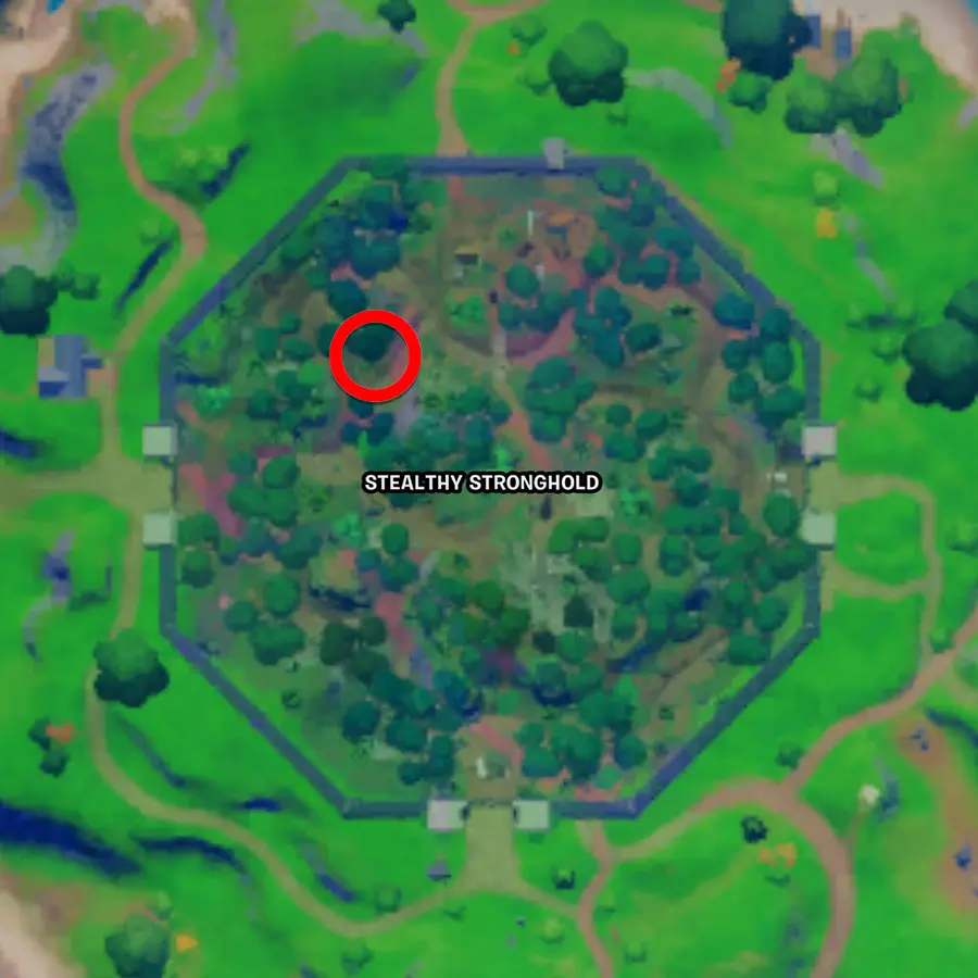 Predator Ship location Fortnite map