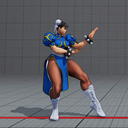 Chun Li poses in Street Fighter