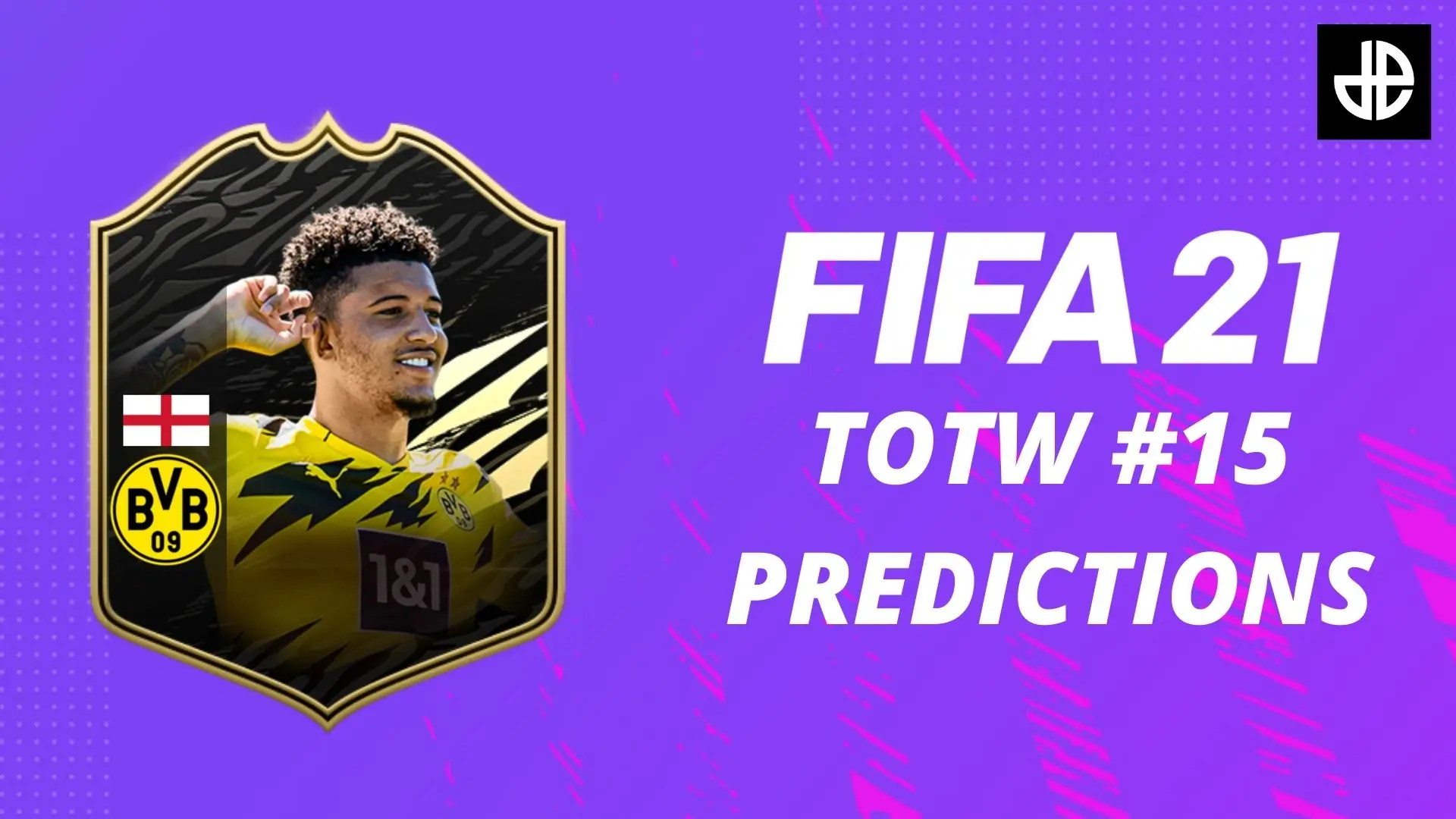 Jadon Sancho TOTW card FIFA 21