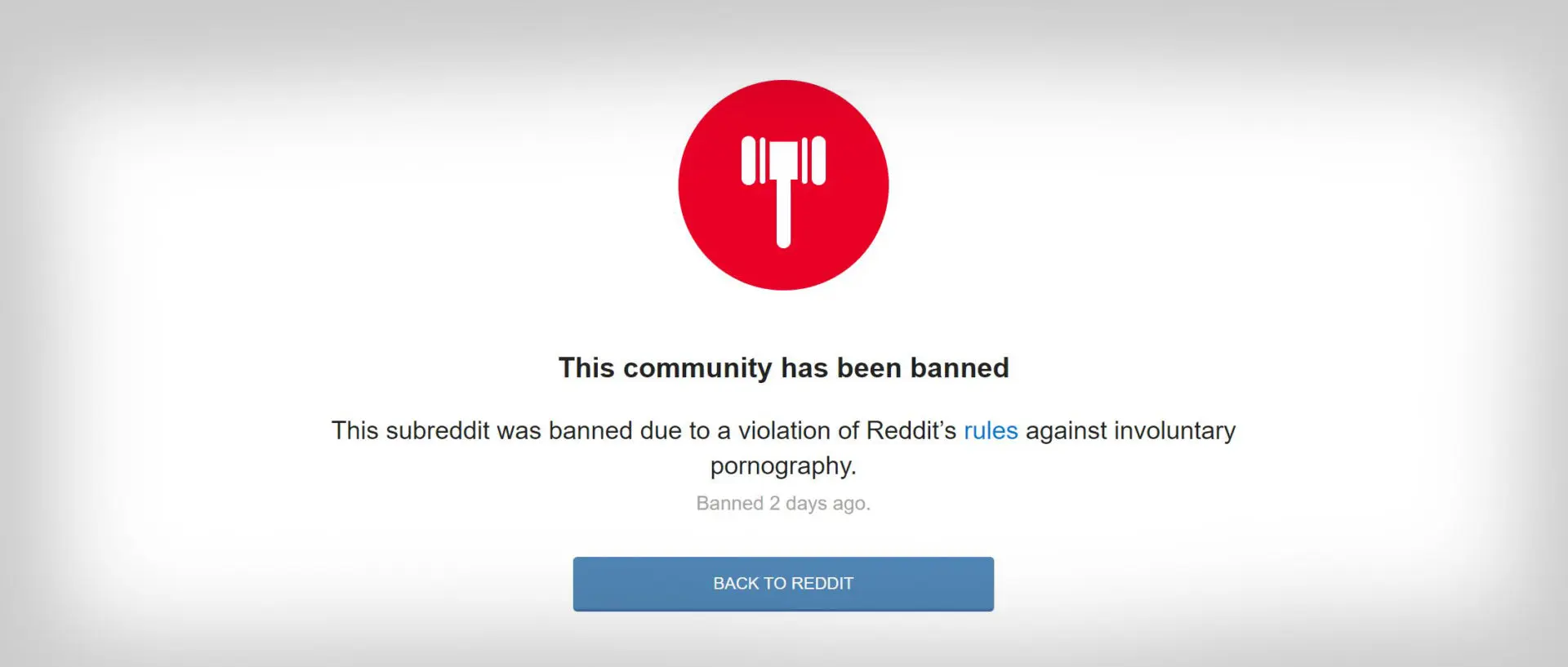 Banned Subreddit