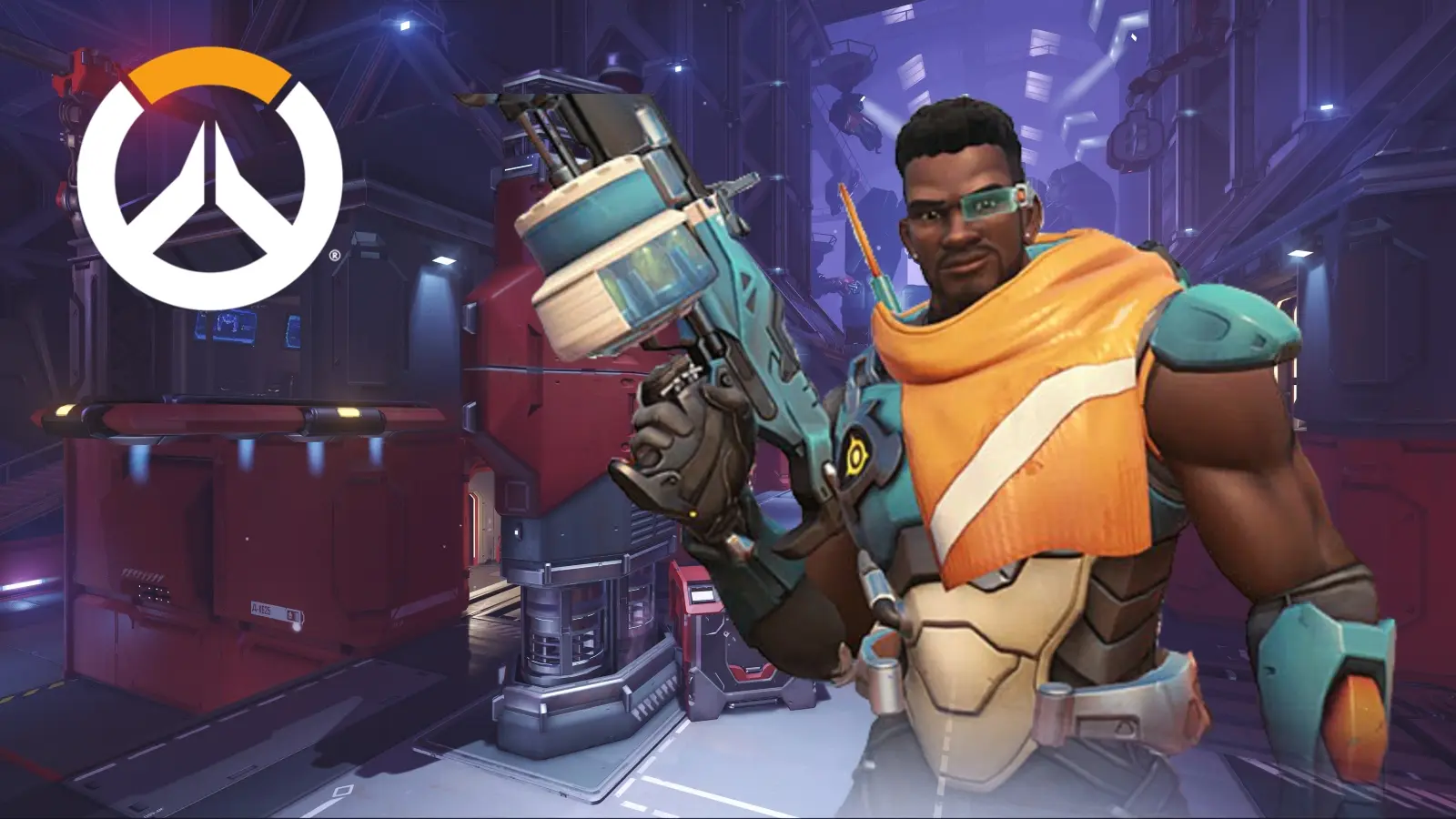 Baptiste Overwatch on Volskaya Industries with logo