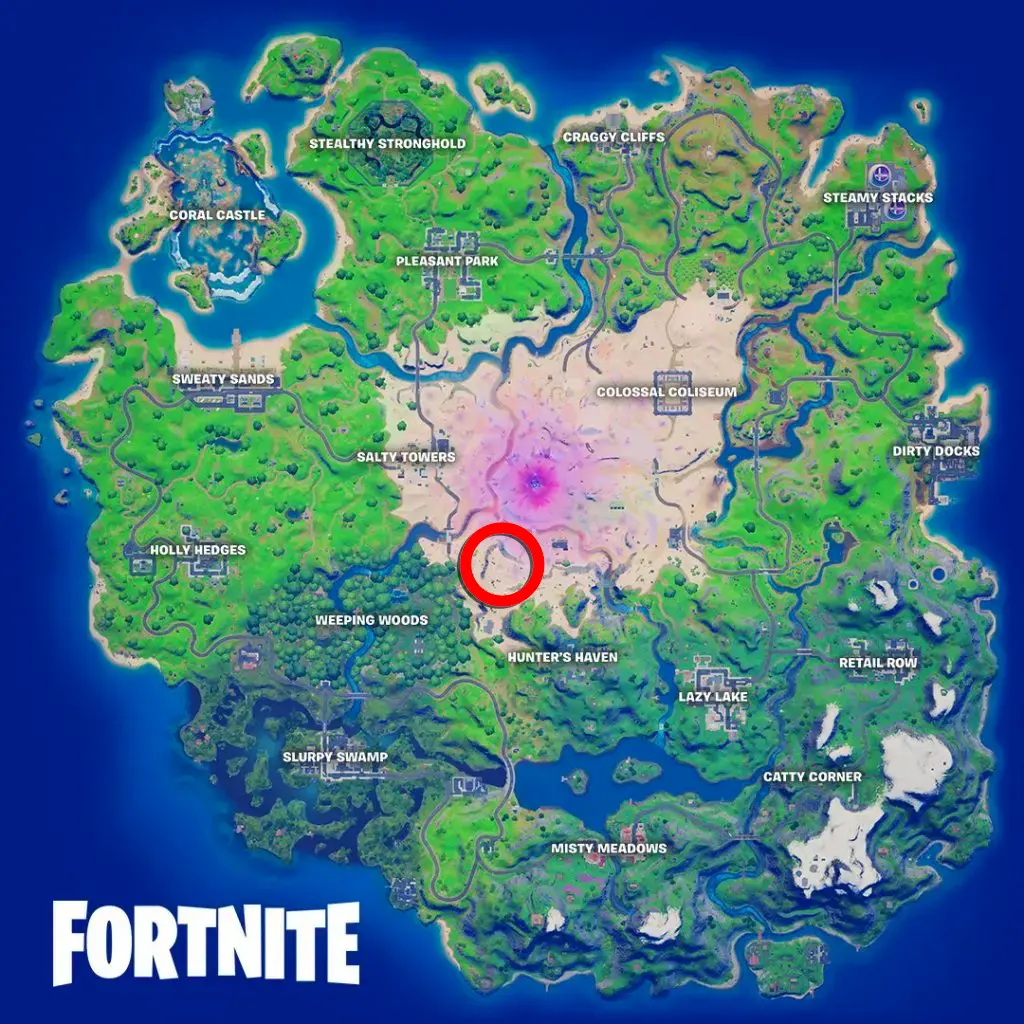 Fortnite Kit's Cantina Location