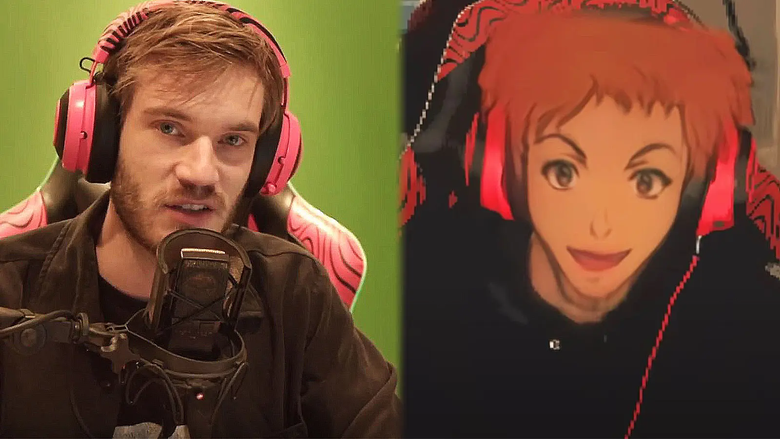 PewDiePie with his VTuber avatar