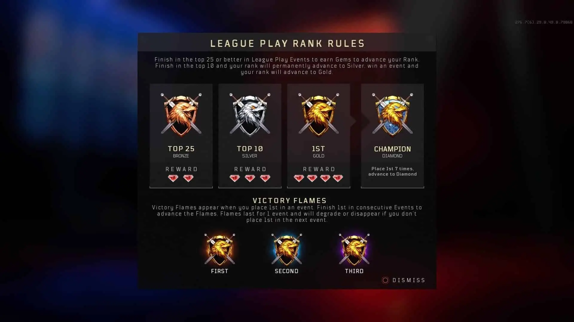 league play gems black ops cold war