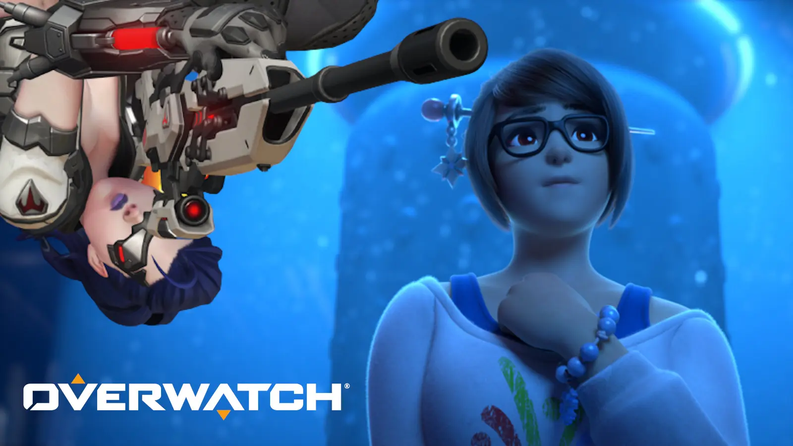 Mei and Widowmaker in Overwatch