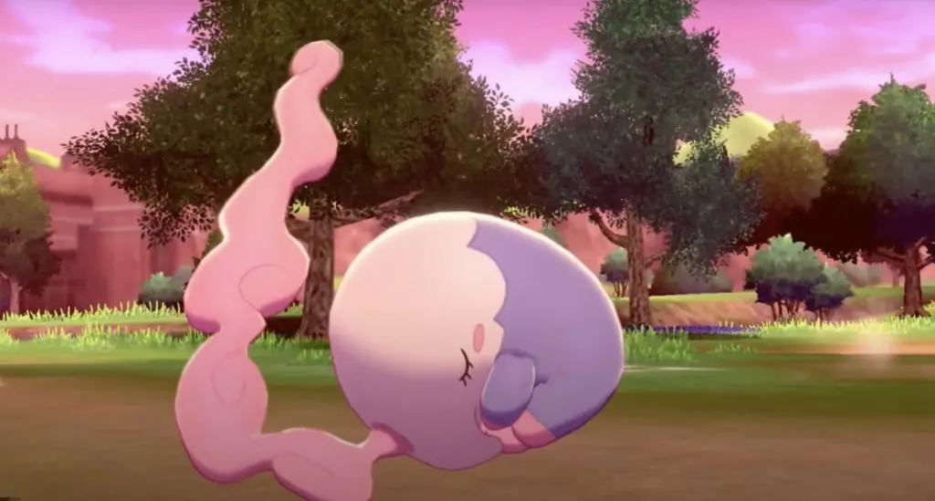 Screenshot of Musharna in Pokemon Sword & Shield.