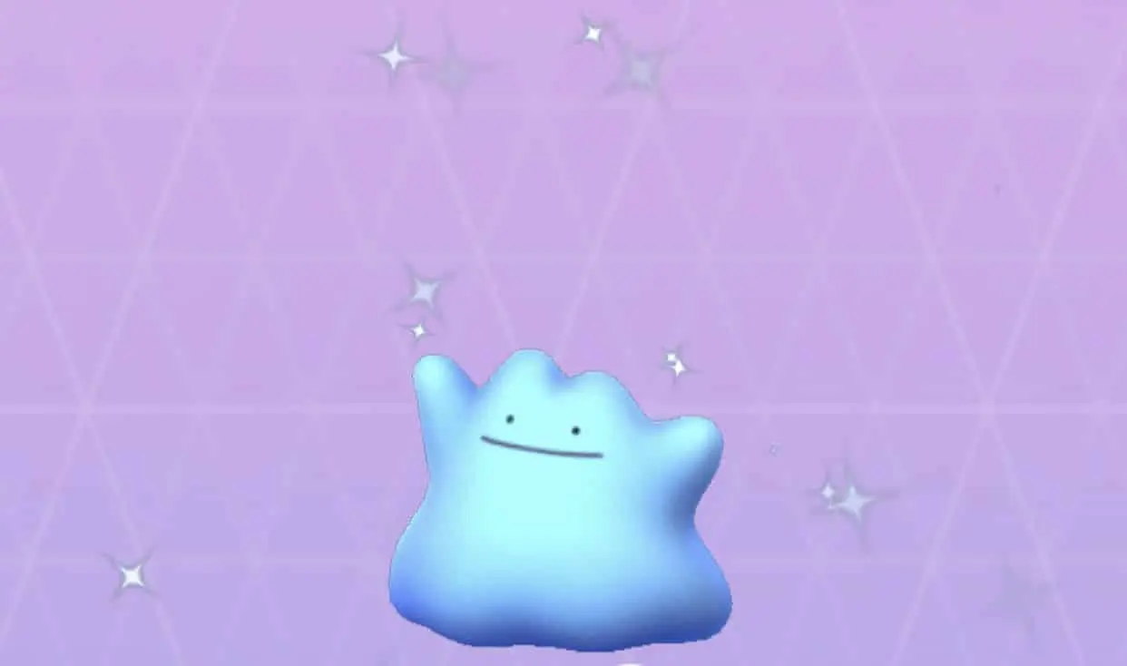 Screenshot of Shiny Ditto in Pokemon Go