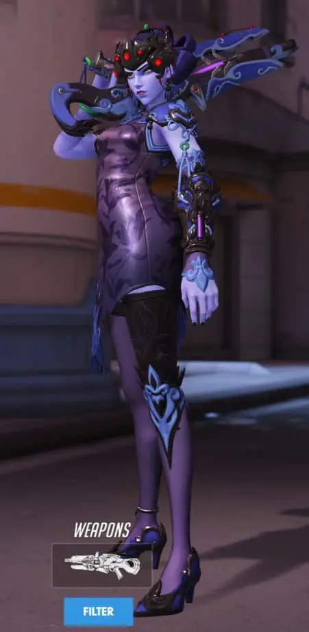 Overwatch Black Lily Widowmaker Skin