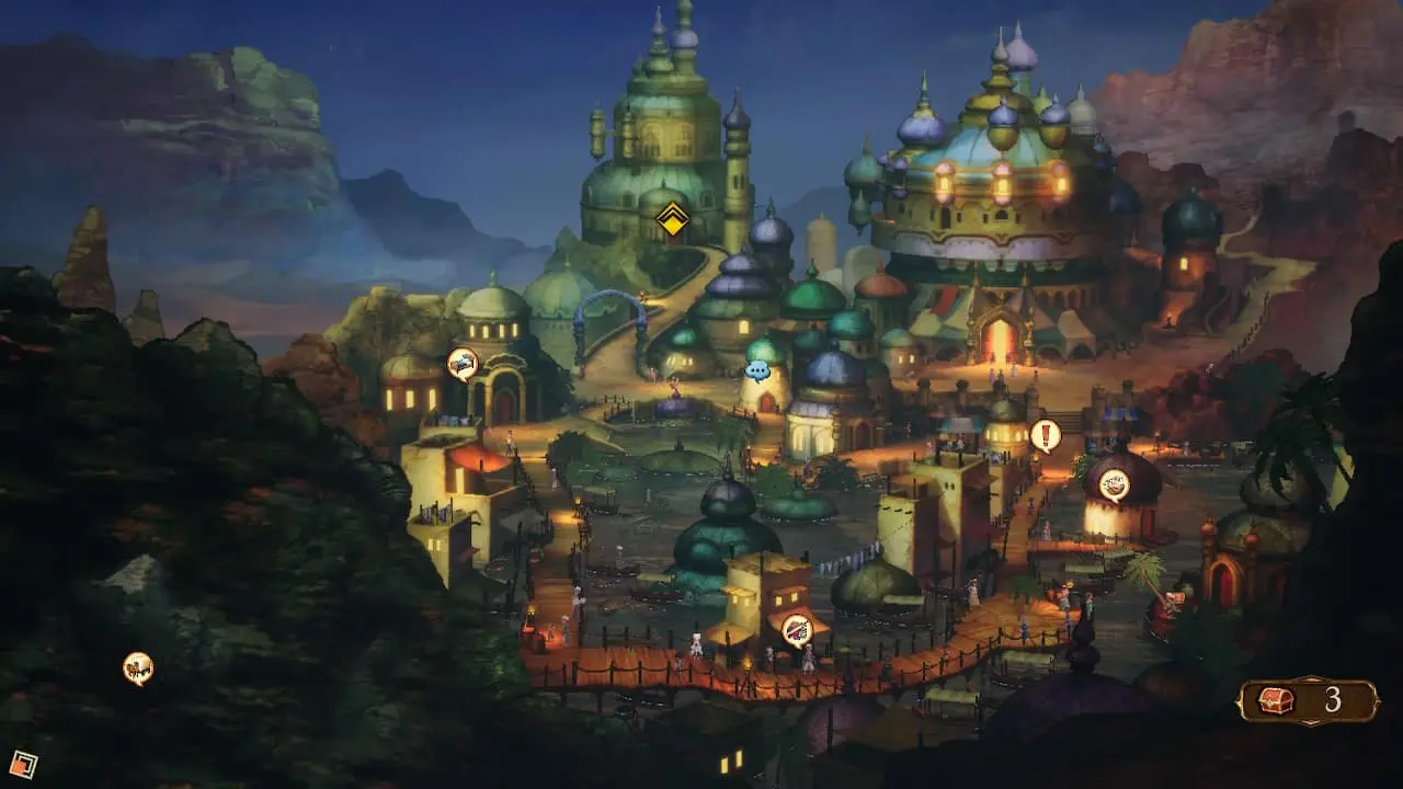 Bravely Default 2 town