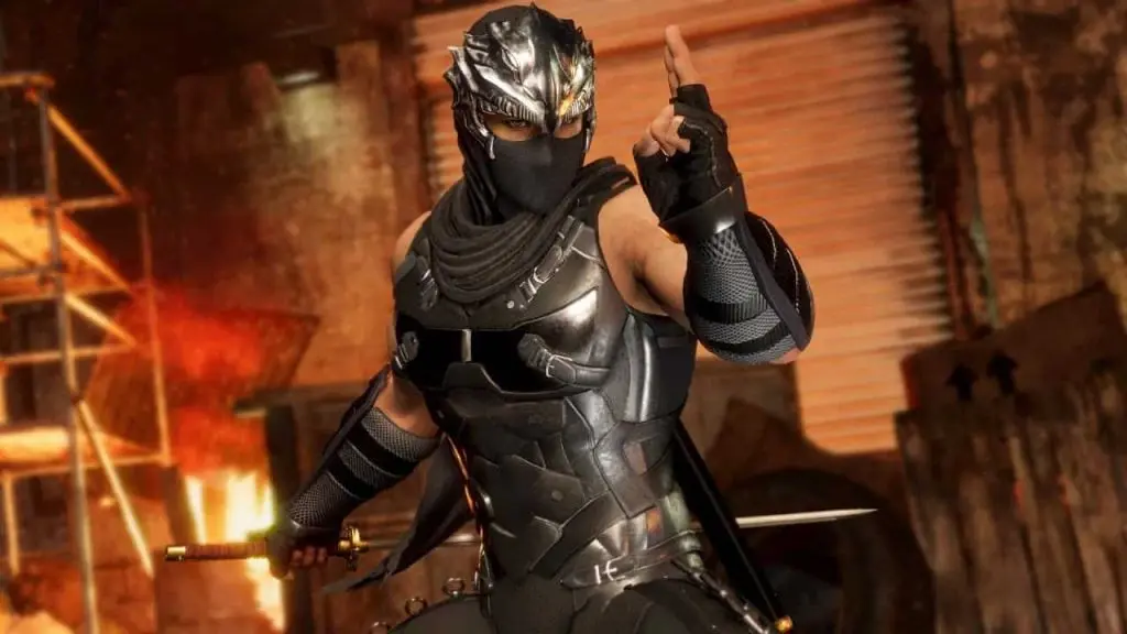 Ryu Hayabusa poses in video game