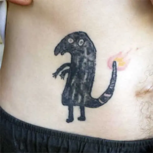 bad charmander pokemon tattoo