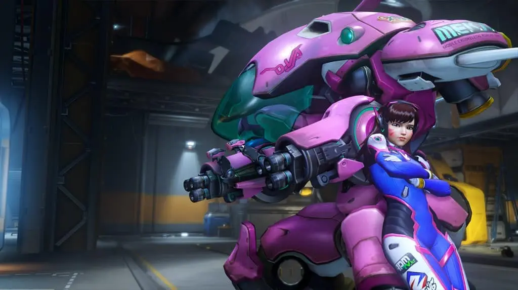 Dva in Overwatch's Watchpoint