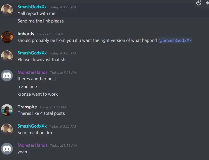 Streamer messages on discord