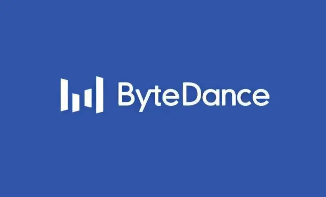 Bytedance logo on a blue background