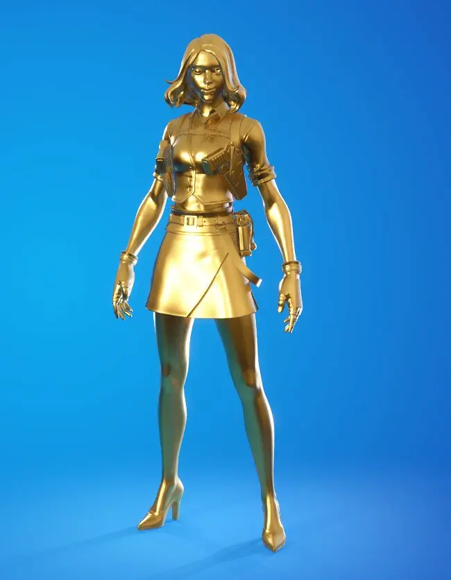 Fortnite golden skin