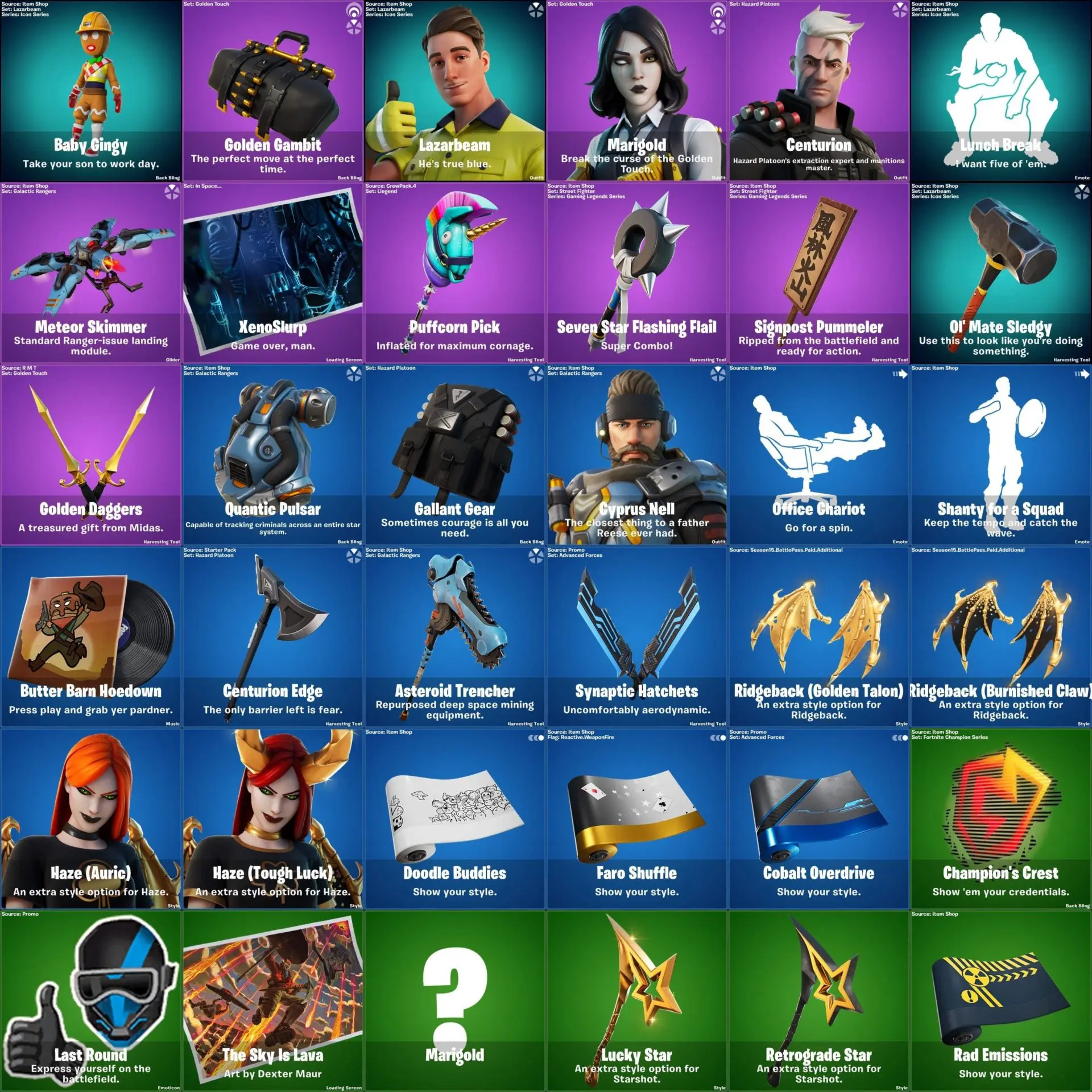 Fortnite skins