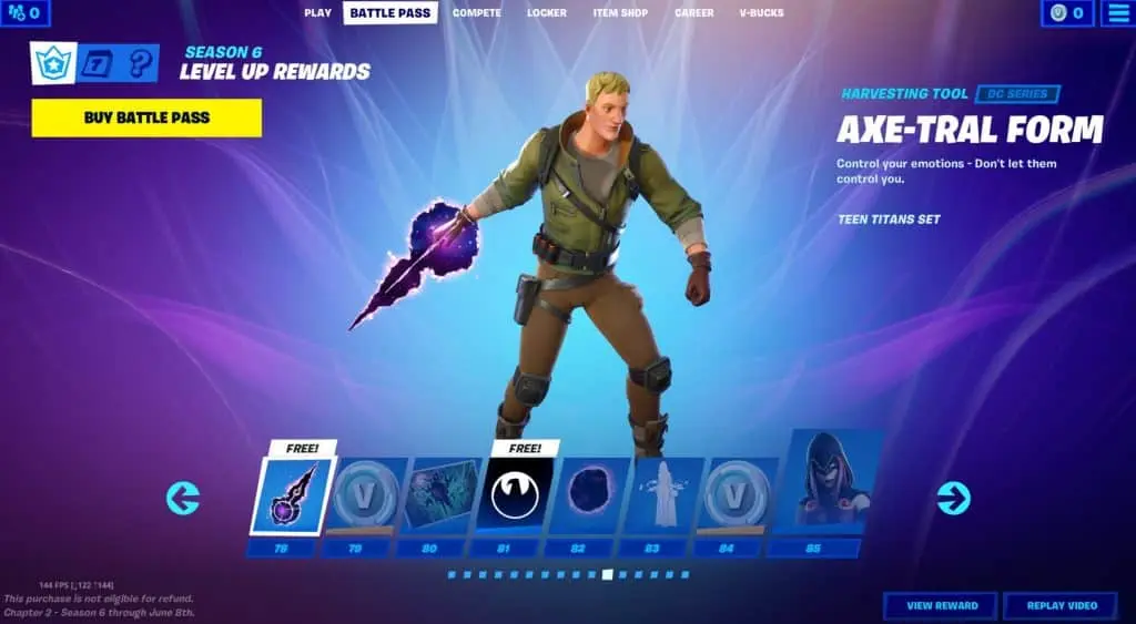 Fortnite Season 6 Battle Pass