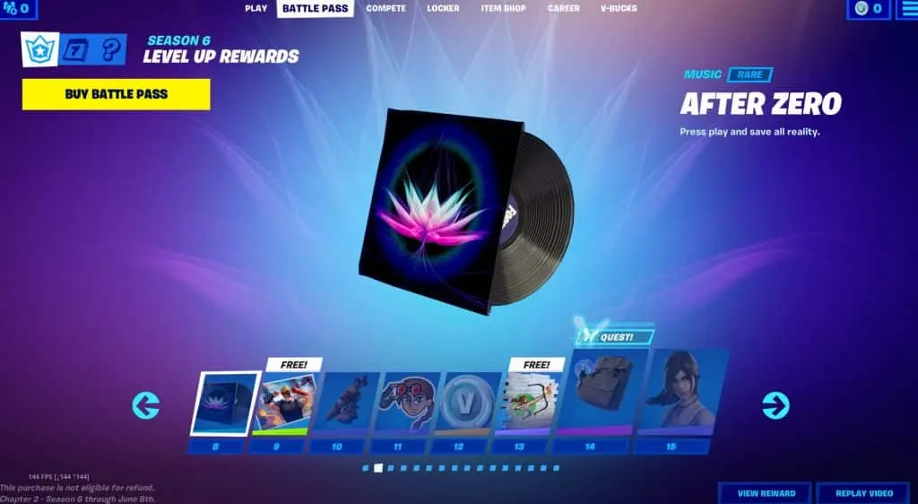 Fortnite Season 6 Battle Pass